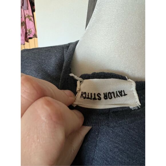 Taylor stitch pullover size zip grey navy sweater medium large - Picture 4 of 4